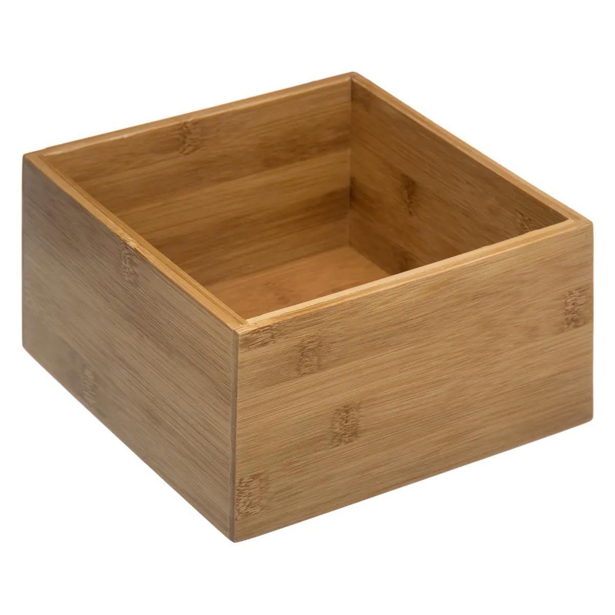 Body beauty Organiseur tiroir carré  wood  18cm naturel