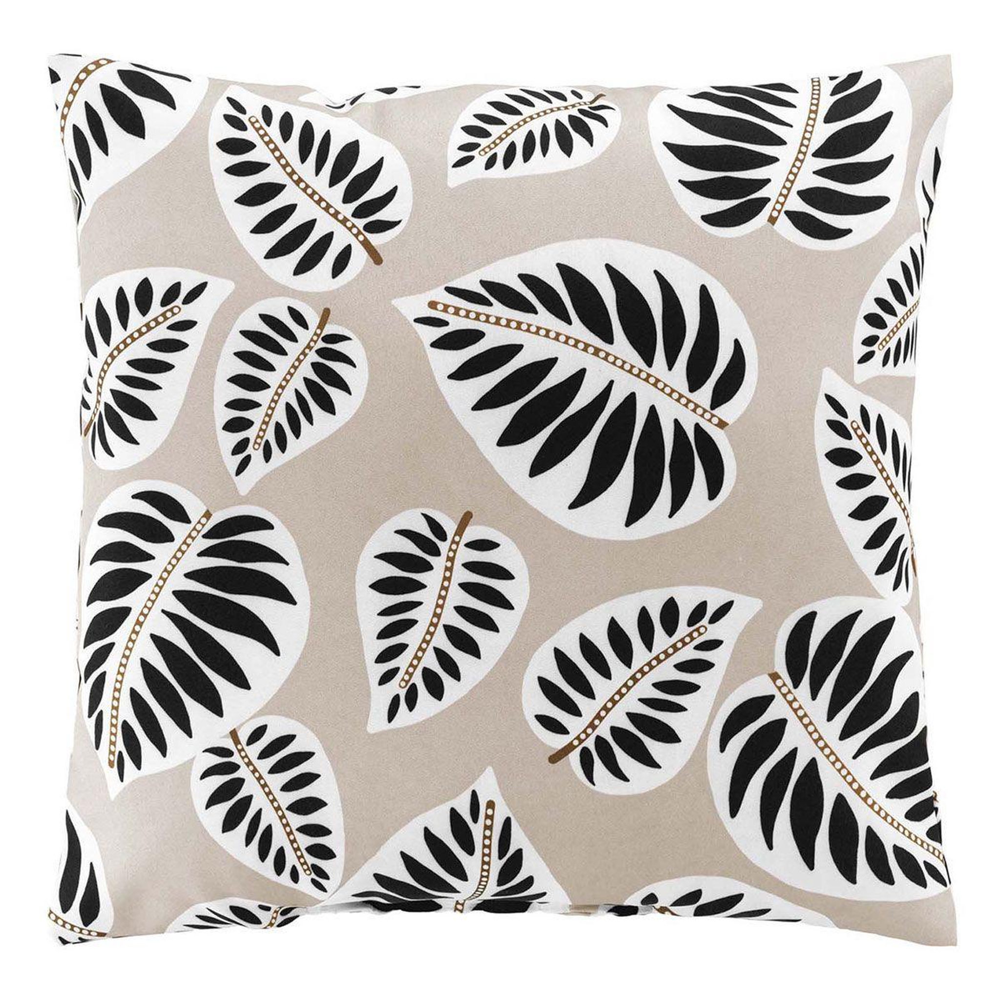 Voir la diapositive 1 : Douceur d'Intérieur Coussin déco imprimé  alma  45x45cm noir