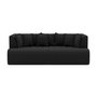 Voir la diapositive 1 : LISA DESIGN Onyx - canapé droit 4 places avec double méridienne - assise profonde - en velours côtelé