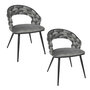 Voir la diapositive 1 : The Home Deco Factory Lot de 2 chaises assise tressée LUND