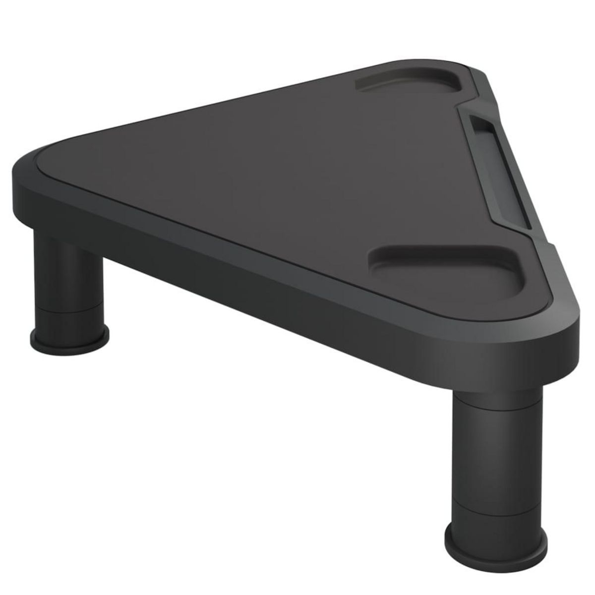 VIDAXL Support de moniteur d'angle Noir 49x28x10,5 cm