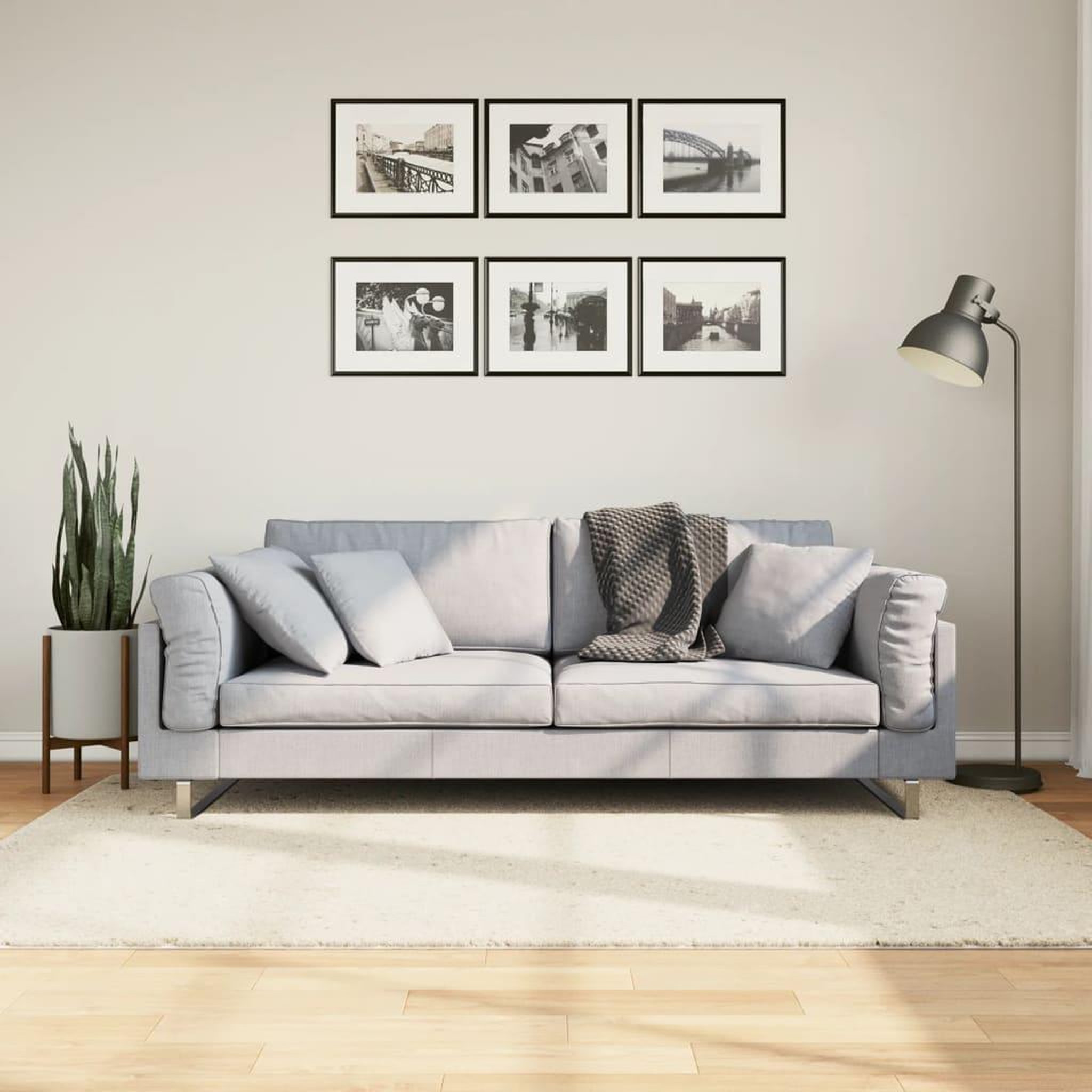 VIDAXL Tapis OVIEDO a poils courts beige 140x200 cm