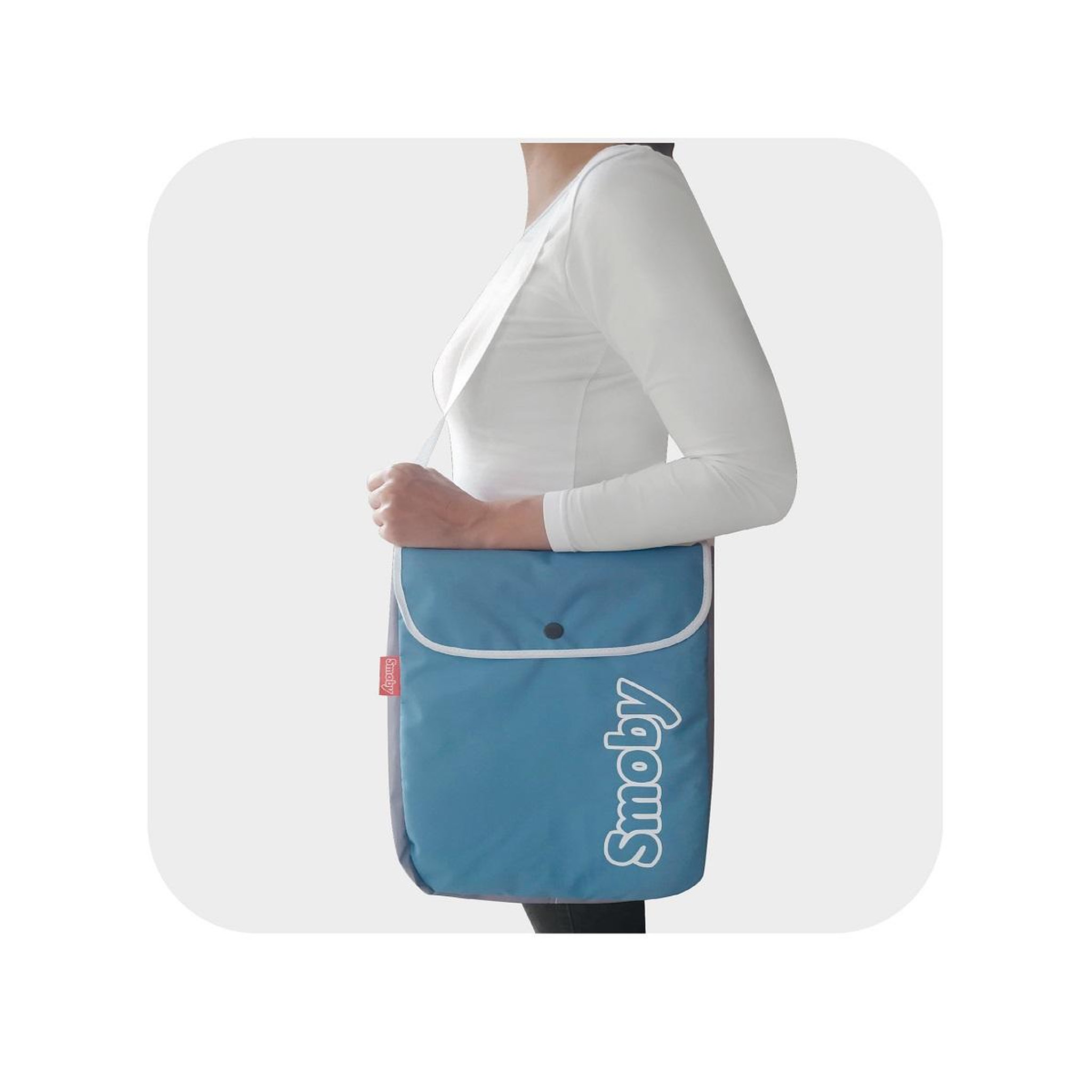 Voir la diapositive 6 : SMOBY Tricycle Baby balade plus bleu 