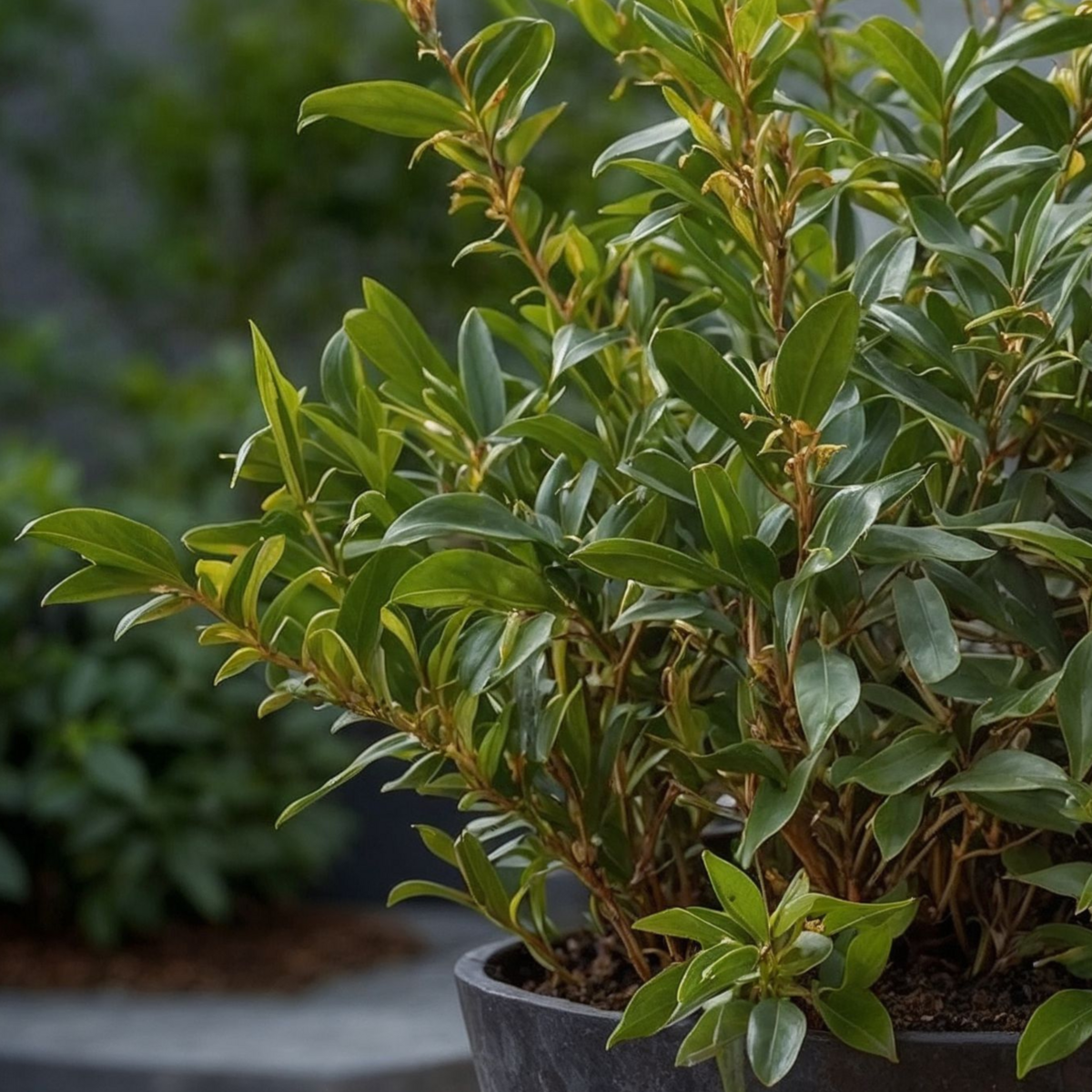 PLANT IN A BOX Sarcocoque confus - Set de 4 - Sarcococca 'Confusa' - Hauteur 30-40cm - ⌀17cm