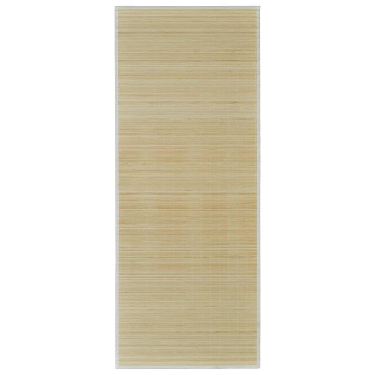 VIDAXL Tapis en bambou naturel a latte rectangulaire 150 x 200 cm