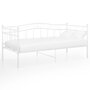 VIDAXL Cadre de canape-lit blanc metal 90x200 cm