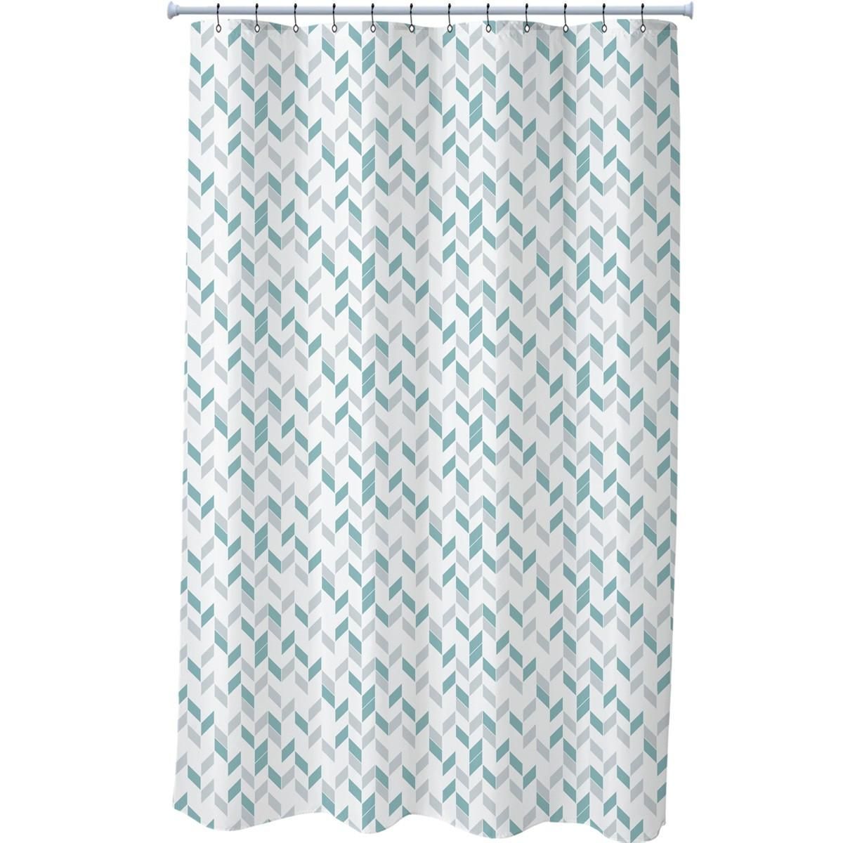 GUY LEVASSEUR Rideau de douche imprimé en polyester SCANDI