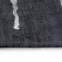 VIDAXL Tapis Chindi Coton tisse a la main 160 x 230 cm Anthracite