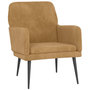 Voir la diapositive 2 : VIDAXL Fauteuil Marron 62x79x79 cm Velours