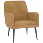 Voir la diapositive 2 : VIDAXL Fauteuil Marron 62x79x79 cm Velours