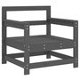 Voir la diapositive 3 : VIDAXL Chaises de jardin lot de 2 gris bois massif de pin