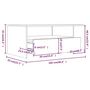 Voir la diapositive 6 : VIDAXL Table basse gris beton 102x55x42 cm bois d'ingenierie