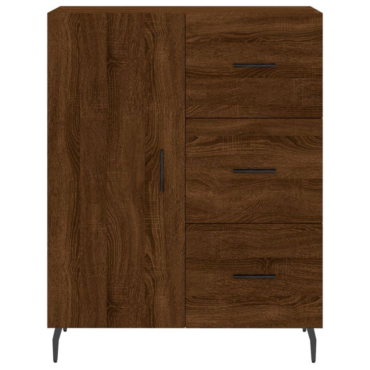 VIDAXL Buffet chene marron 69,5x34x90 cm bois d'ingenierie