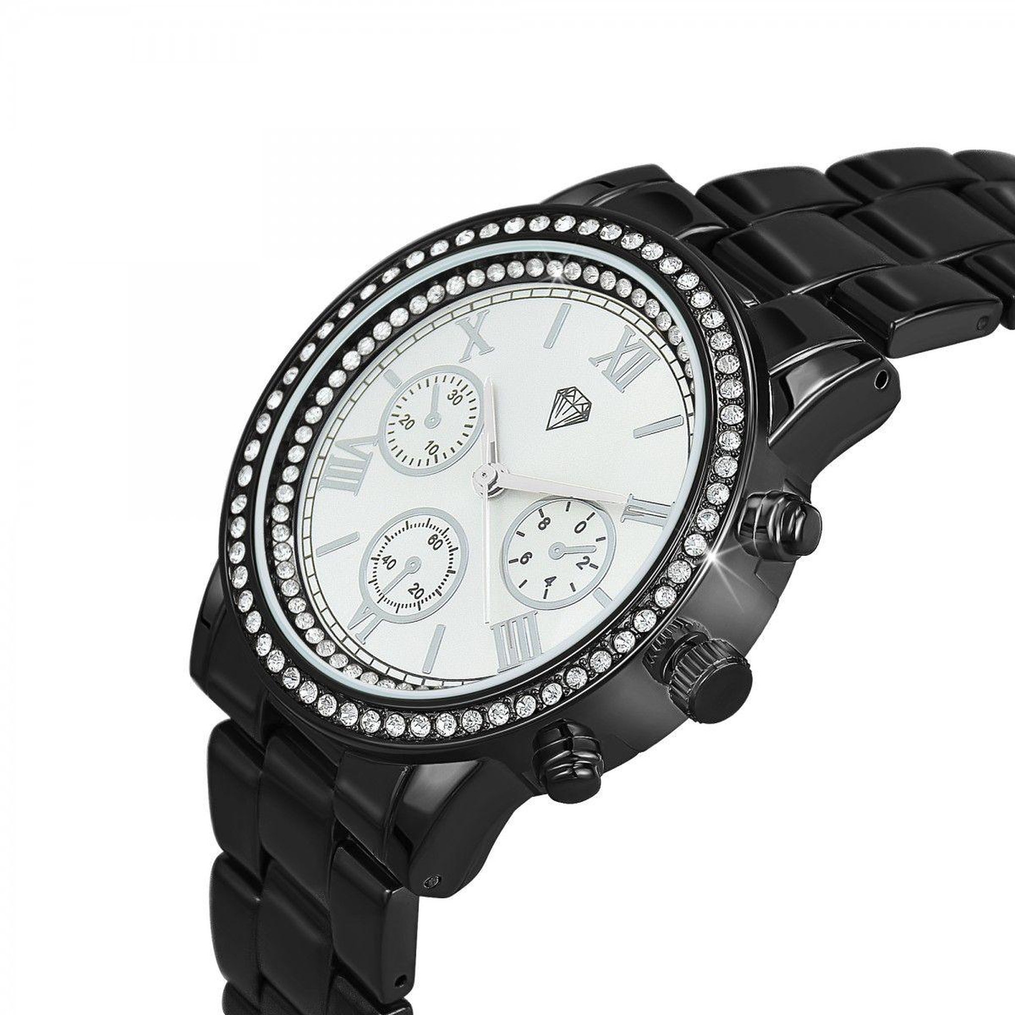 Voir la diapositive 3 : SC CRYSTAL Montre Mayane élégante ornée de Cristaux scintillants par SC Crystal