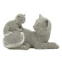 Voir la diapositive 1 : Paris Prix Statuette Déco Maman Chat & Chaton  Sparky  19cm Argent