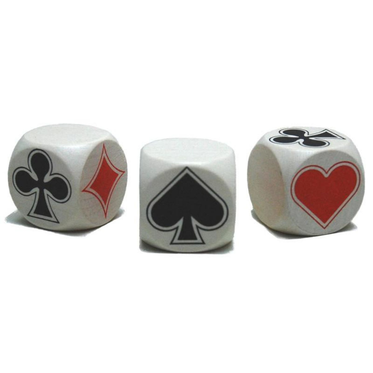 Hot Games HOT GAMES Dé Belote atouts en bois, 30 mm.