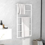 VIDAXL Porte-serviette Blanc 60x10x116 cm Acier