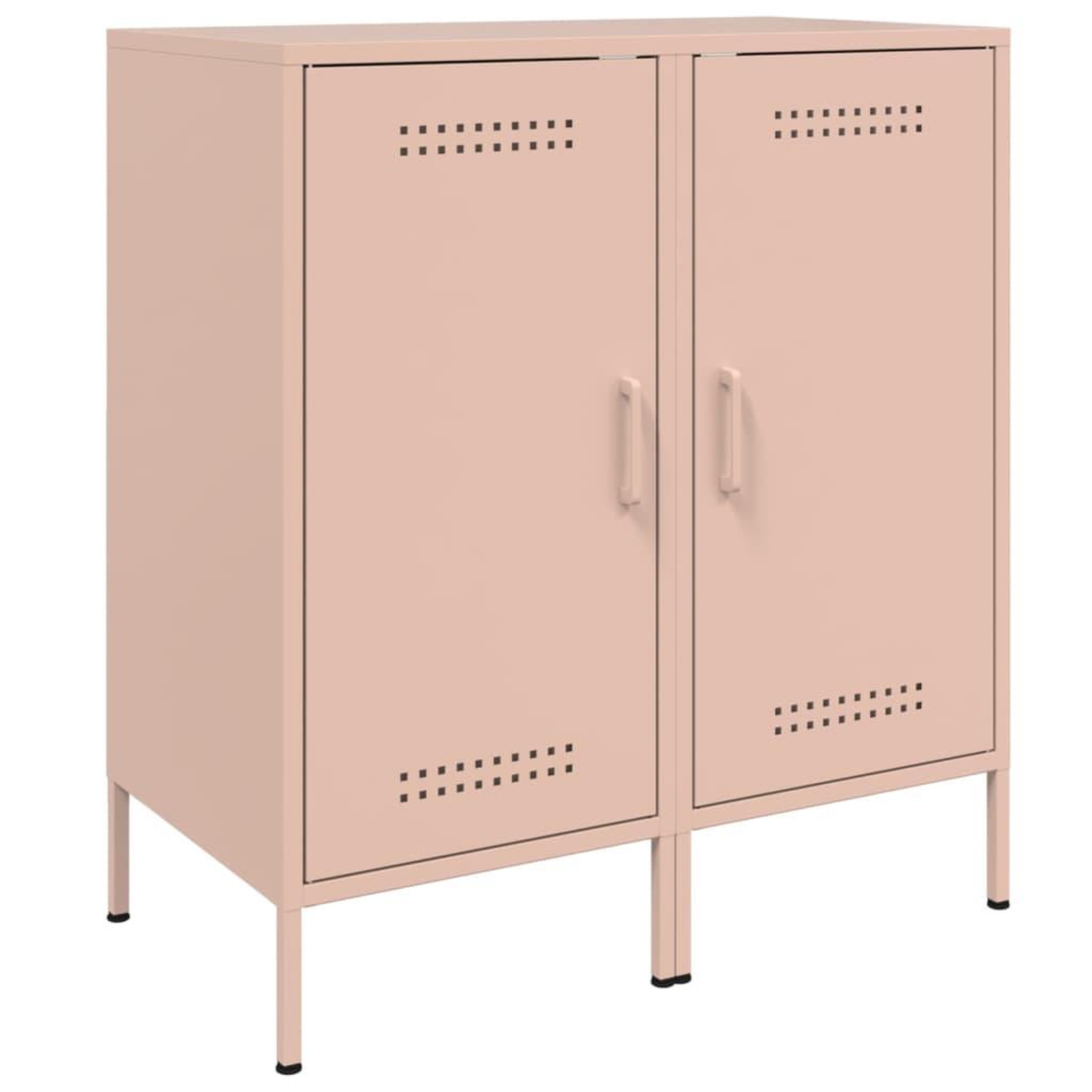 Voir la diapositive 2 : VIDAXL Buffets 2 pcs rose 36x39x79 cm acier