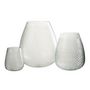 Voir la diapositive 2 : Paris Prix Vase Design en Verre  Carreaux  31cm Transparent