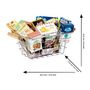 Voir la diapositive 3 : Klein Jouet d'épicerie - KLEIN - Panier a provisions en métal garni de boîtes - Garni de boîtes d'aliments factices.