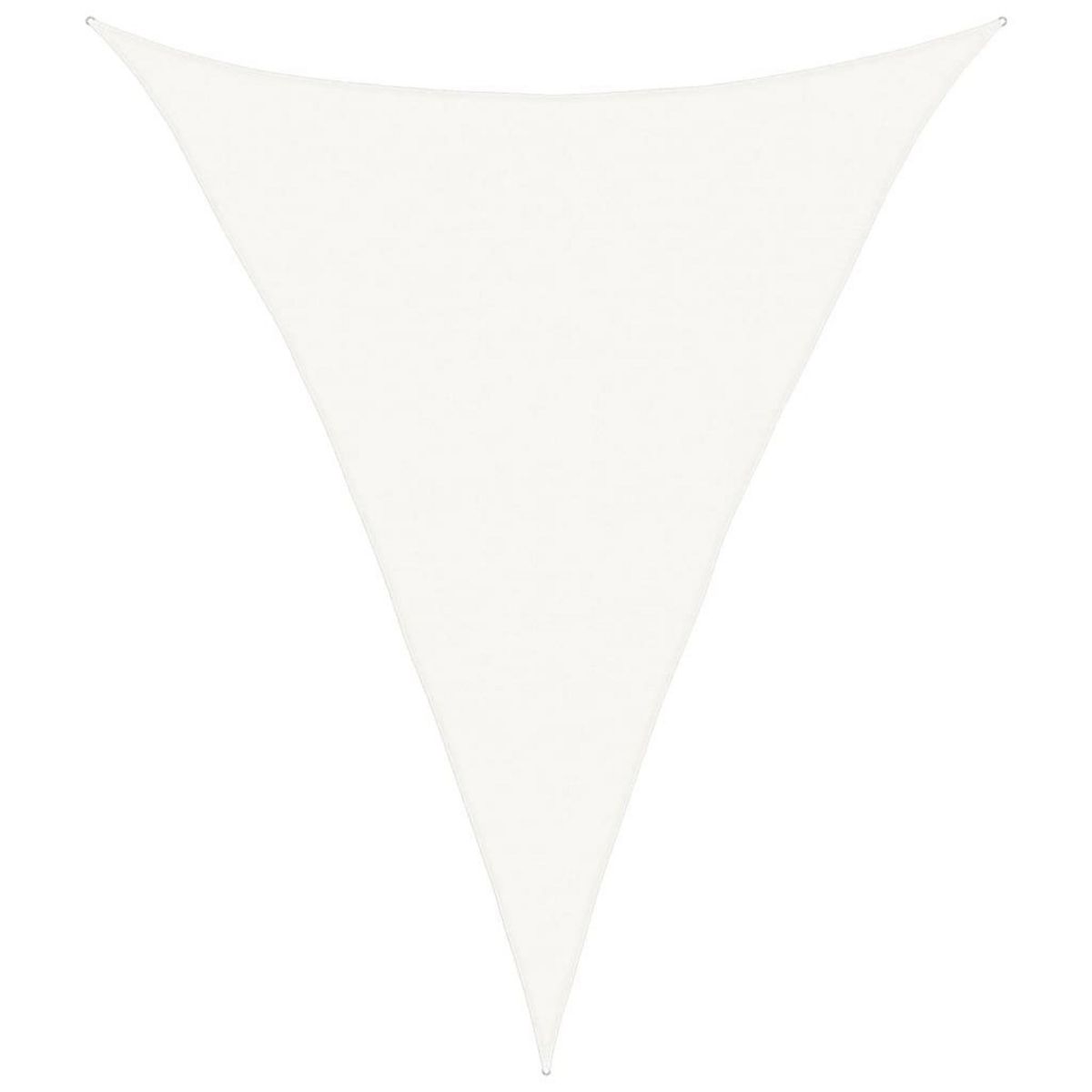 VIDAXL Voile d'ombrage 160 g/m^2 Blanc 4x5x5 m PEHD