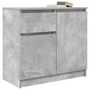 Voir la diapositive 4 : VIDAXL Buffet avec tiroir gris beton 71x35x65 cm bois d'ingenierie
