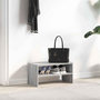Voir la diapositive 3 : VIDAXL Étagère à chaussures empilable sonoma gris 60x30x30,5 cm