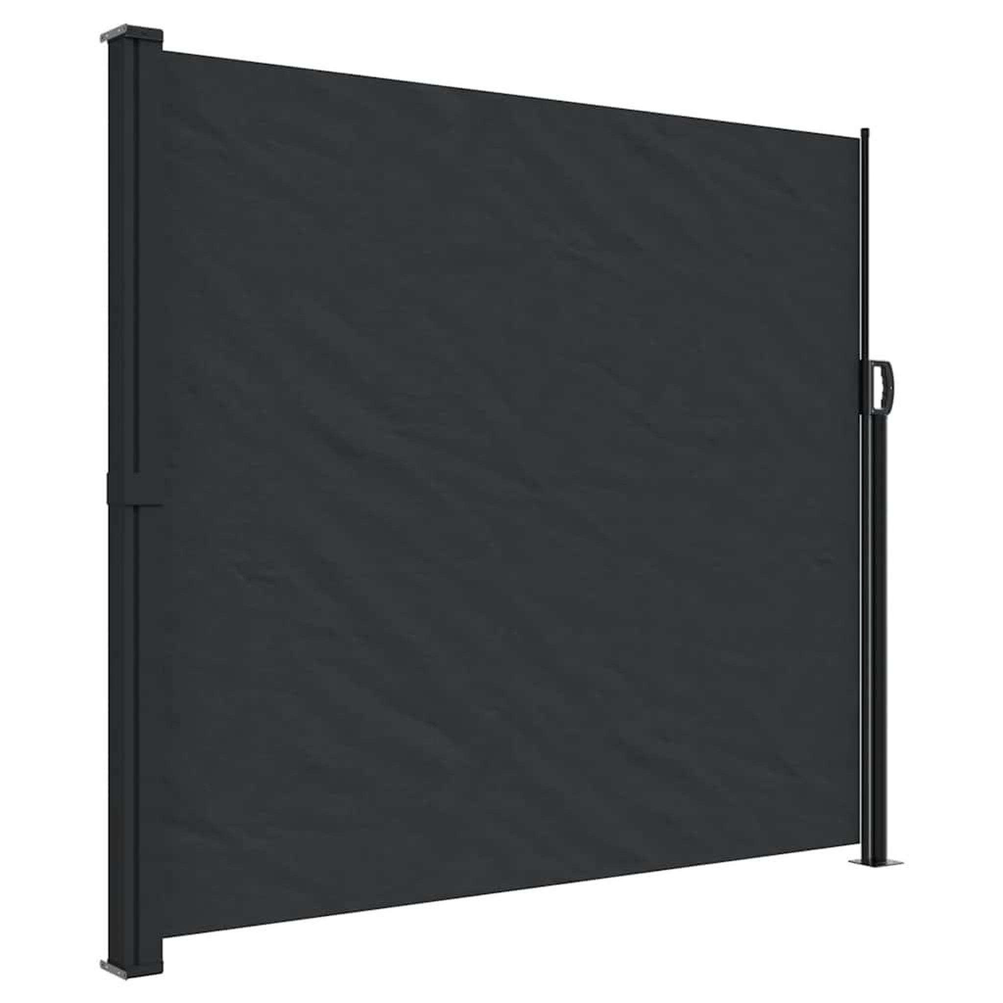Voir la diapositive 2 : VIDAXL Auvent lateral retractable noir 180x600 cm