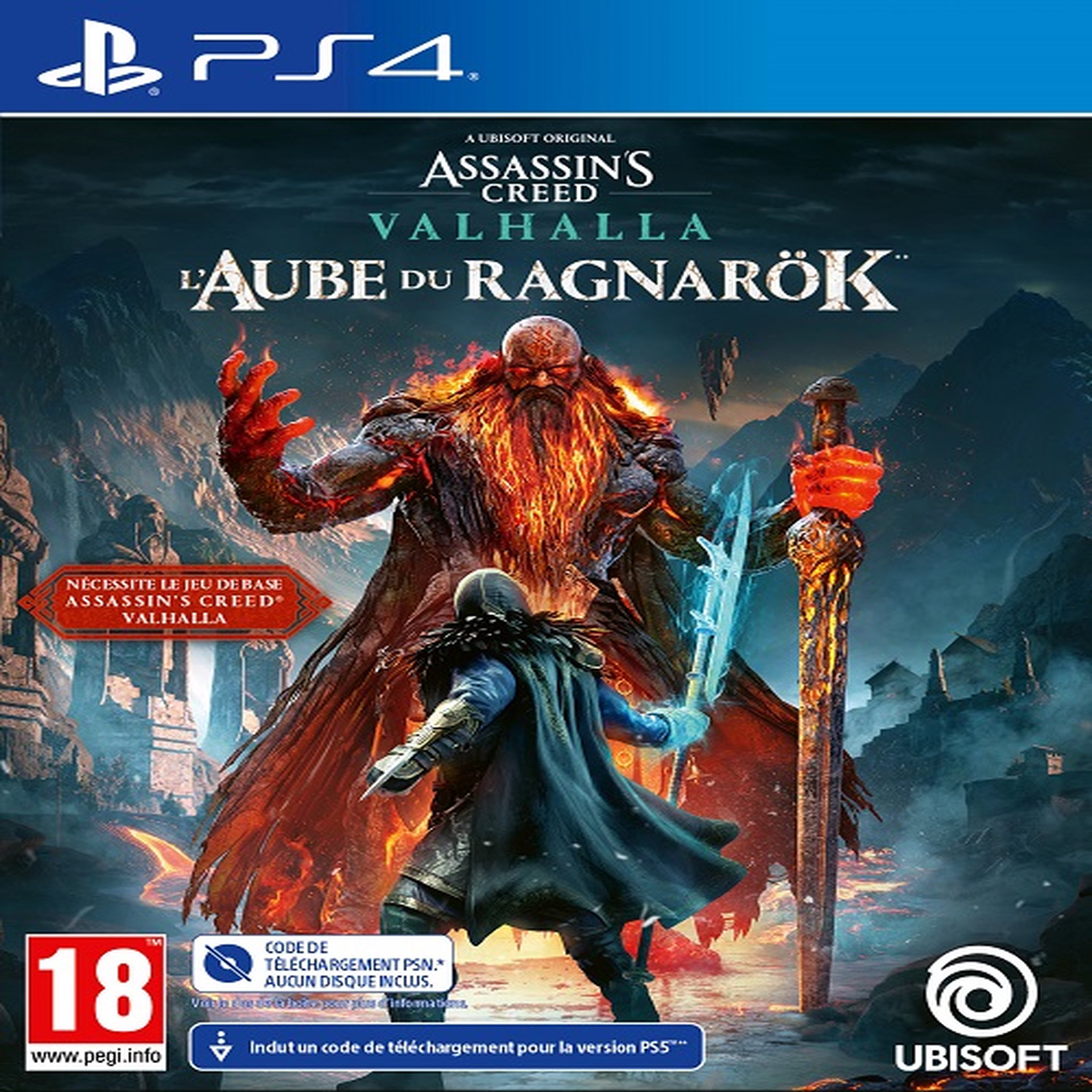 Voir la diapositive 1 : Assassin's Creed Valhalla - Extension L'Aube du Ragnarok PS4 (Code de téléchargement)