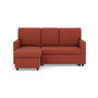 Voir la diapositive 1 : BEST MOBILIER Meiya - canapé d'angle réversible 4 places convertible avec coffre en tissu
