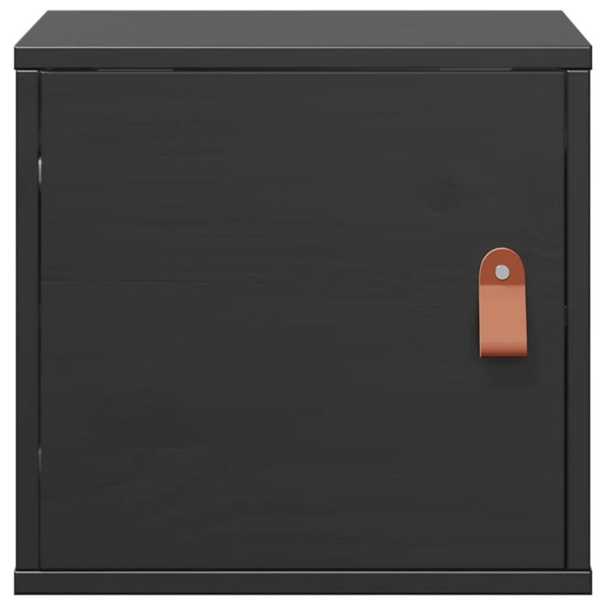 VIDAXL Armoire murale Noir 31,5x30x30 cm Bois de pin massif