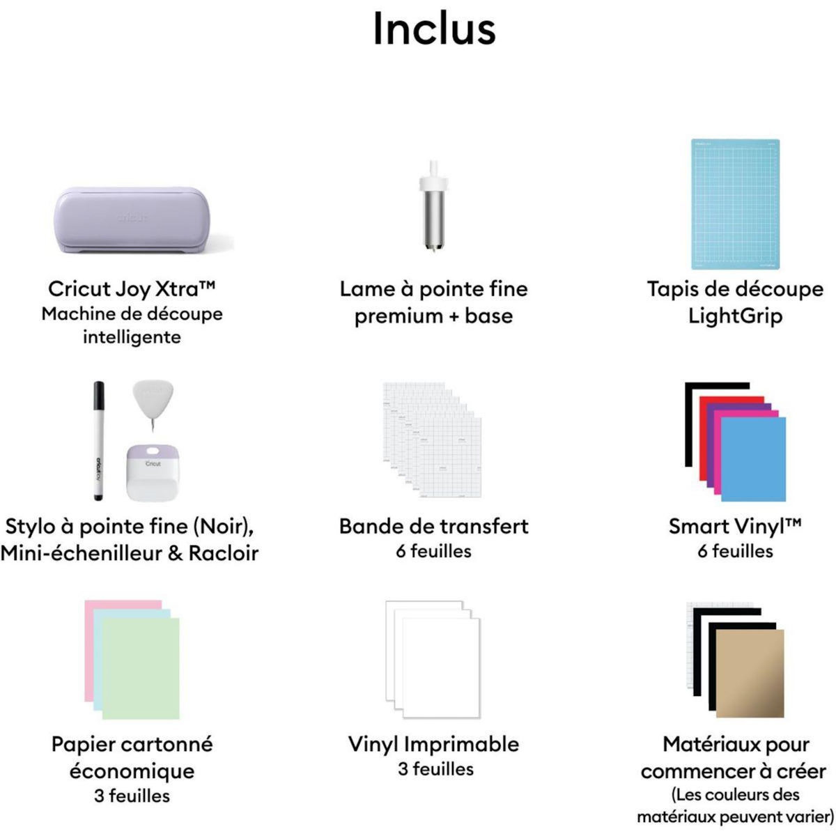 CRICUT Machine de découpe Bundle Joy Xtra Lavande