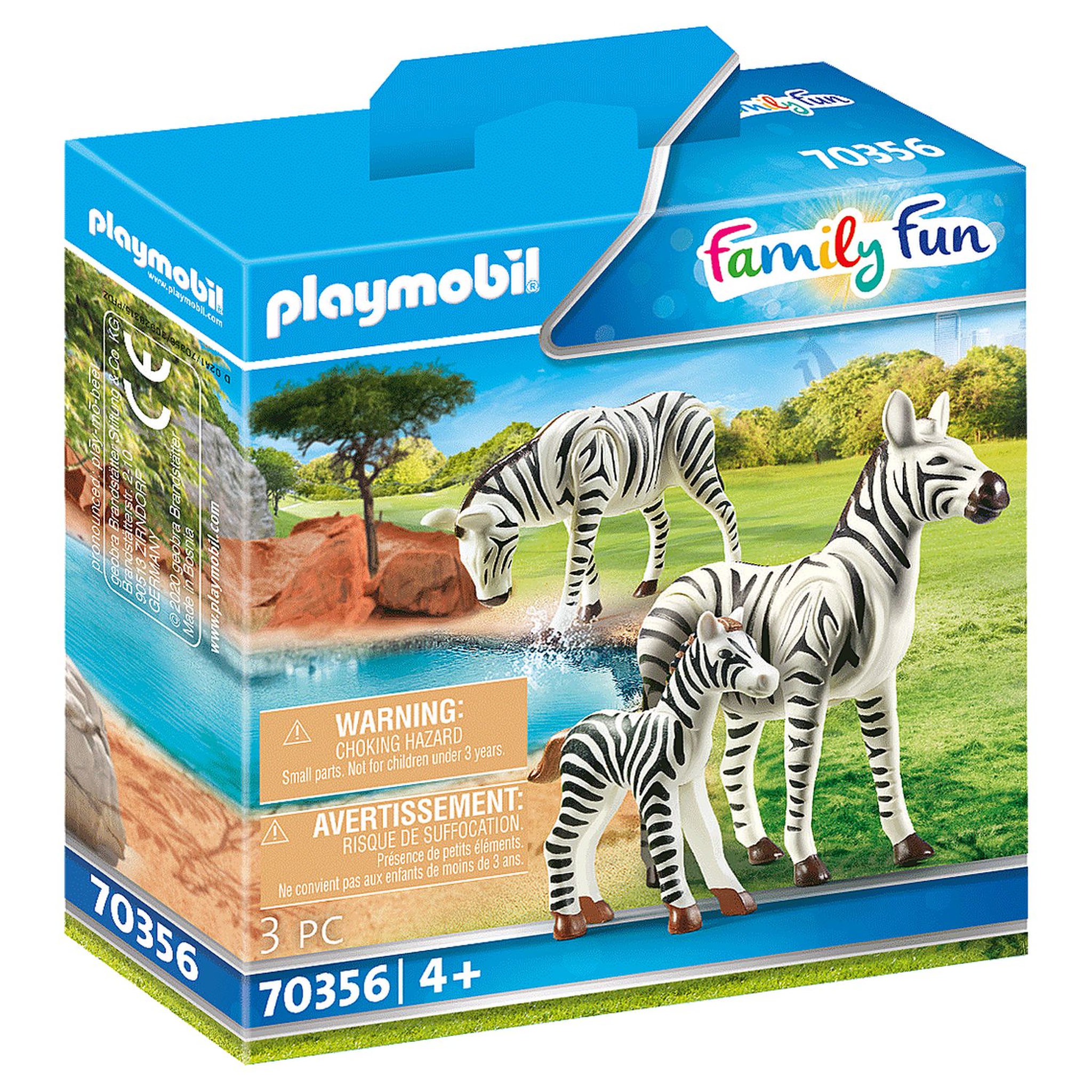 Voir la diapositive 1 : PLAYMOBIL 70356 - Family Fun - Couple de zèbres avec bébé