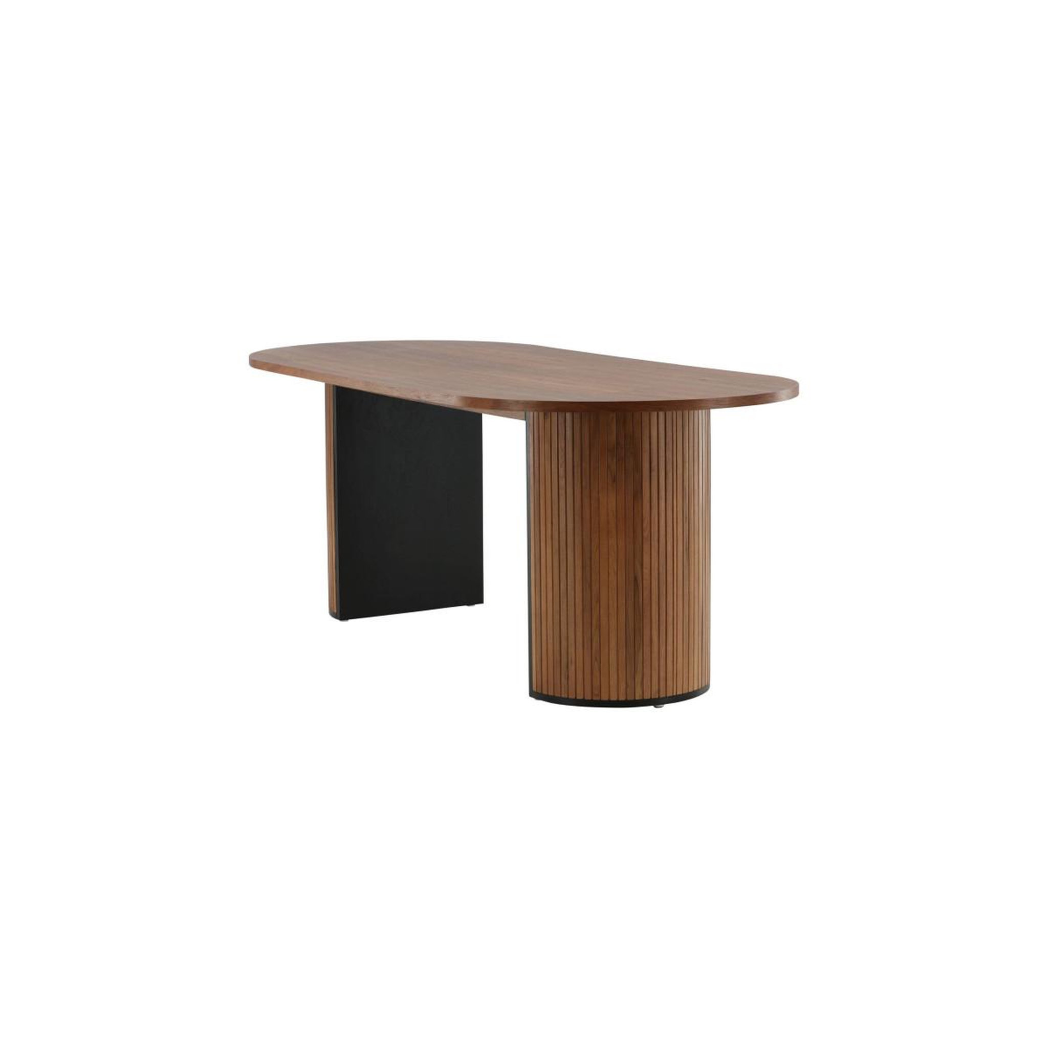 Voir la diapositive 5 : Paris Prix Table à manger ovale  bianca  200cm noyer