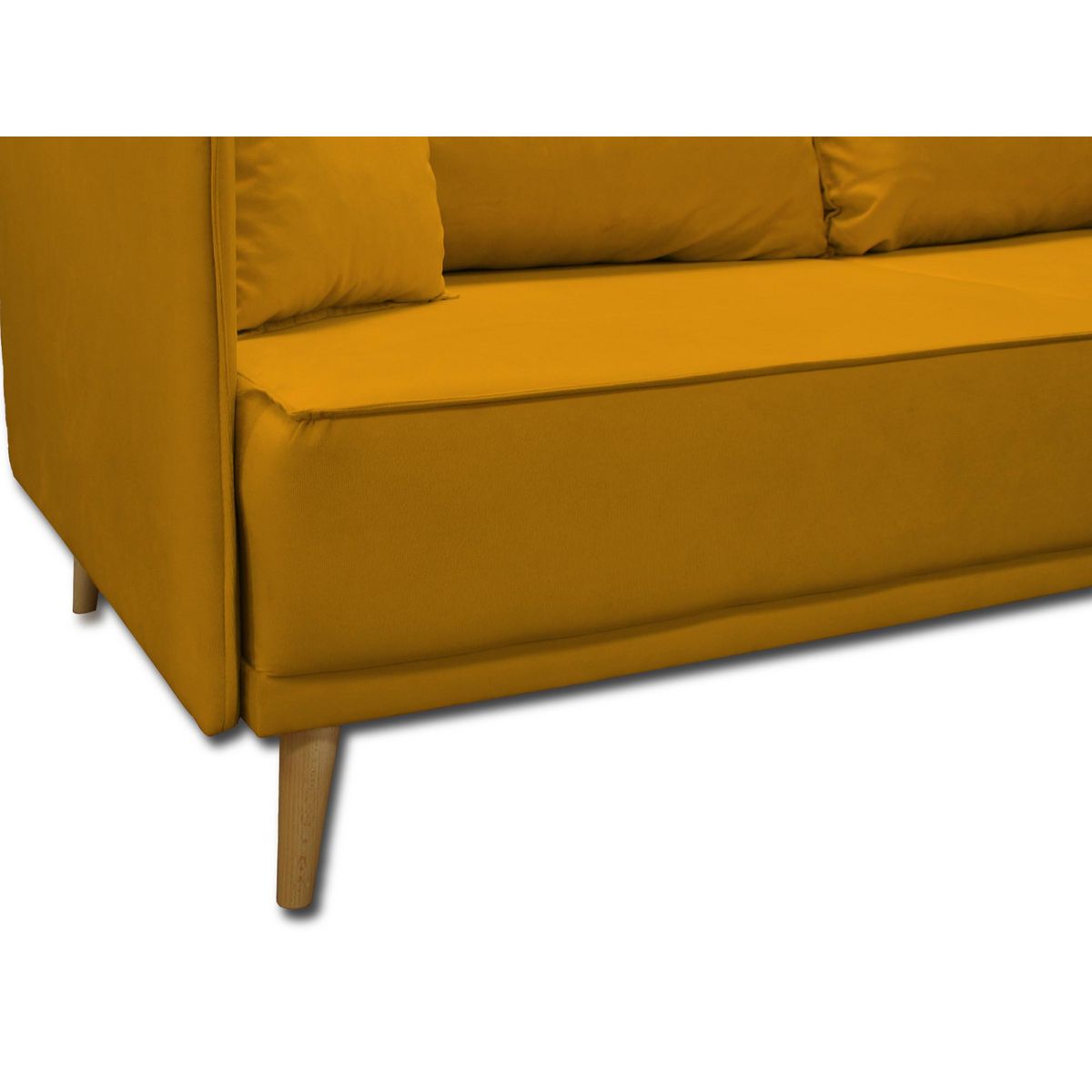 BEST MOBILIER Grenat - canapé 3 places fixe - en velours