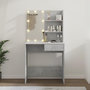 Voir la diapositive 4 : VIDAXL Coiffeuse avec LED Gris beton 74,5x40x141 cm