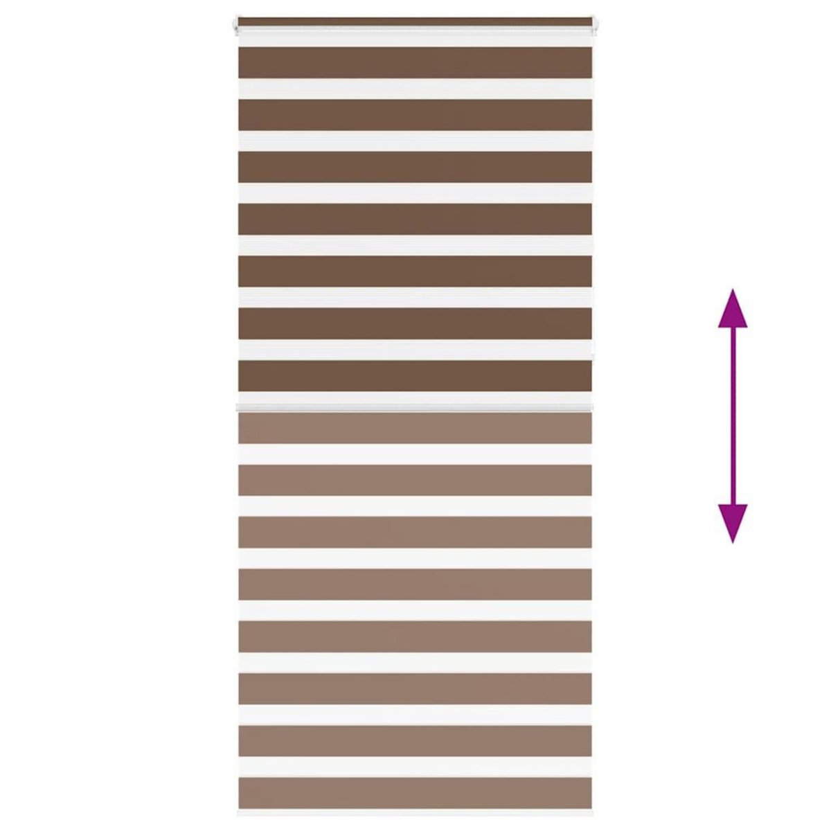 VIDAXL Store zebre marron 110x230cm largeur du tissu 105,9cm polyester