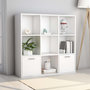 Voir la diapositive 1 : VIDAXL Bibliotheque Blanc 98x30x98 cm Bois d'ingenierie