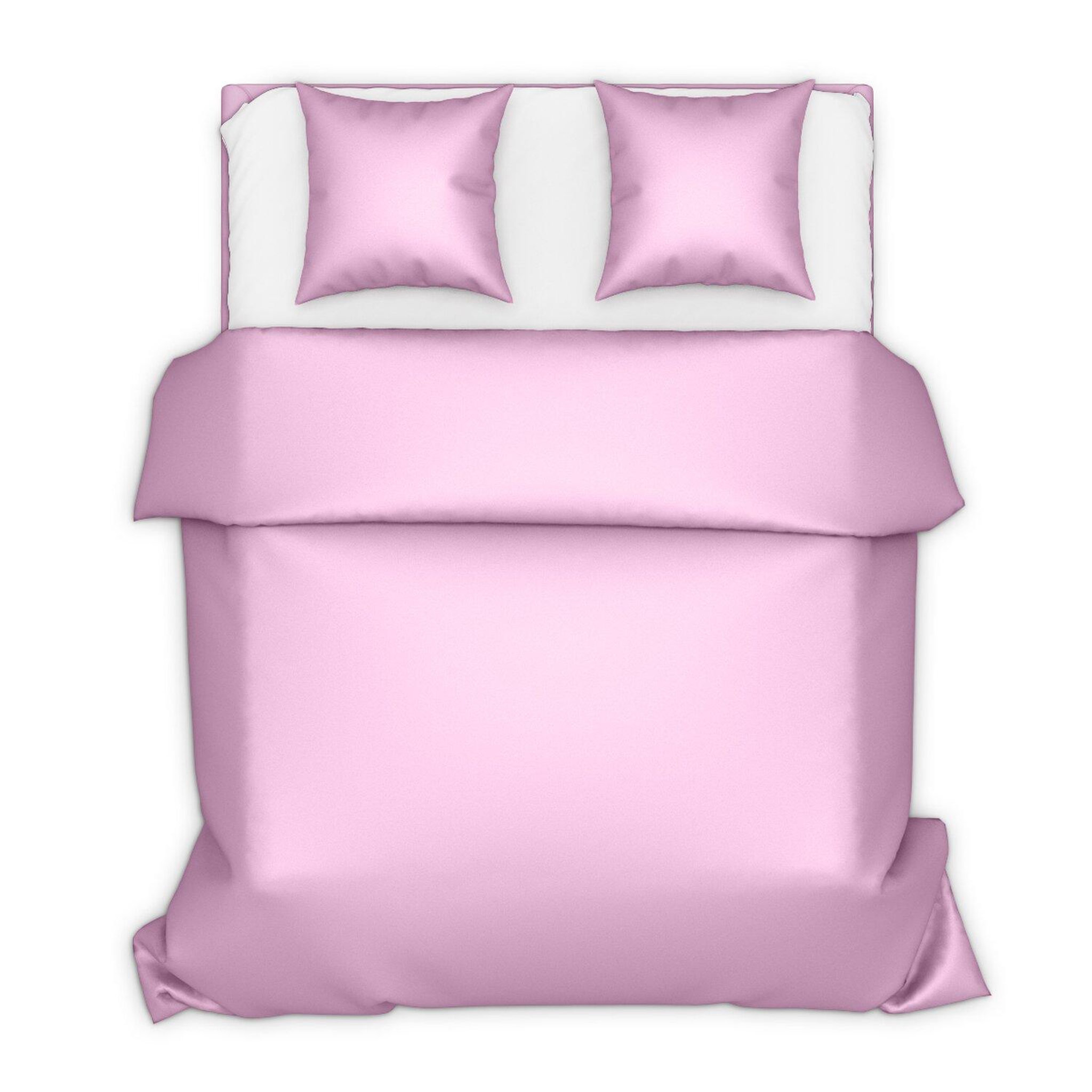 Les Ateliers du Linge Housse de couette 220x240 coton 57 fils rose. Coloris disponibles : Rose