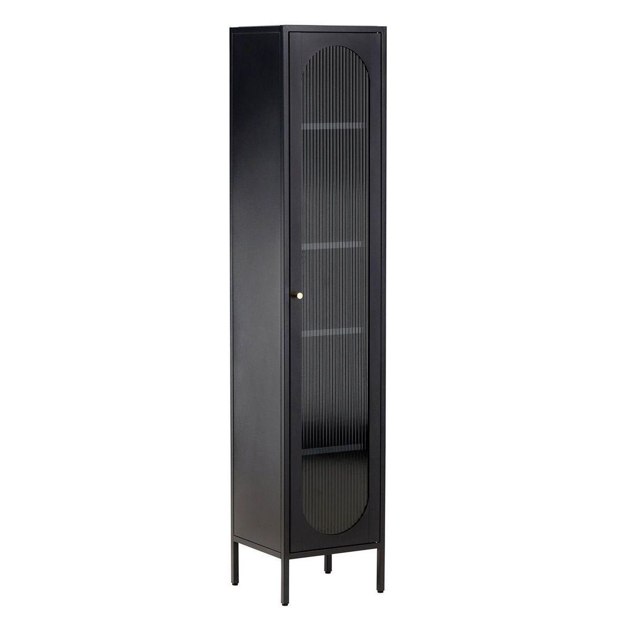 Paris Prix Vitrine design en métal  cali  180cm noir