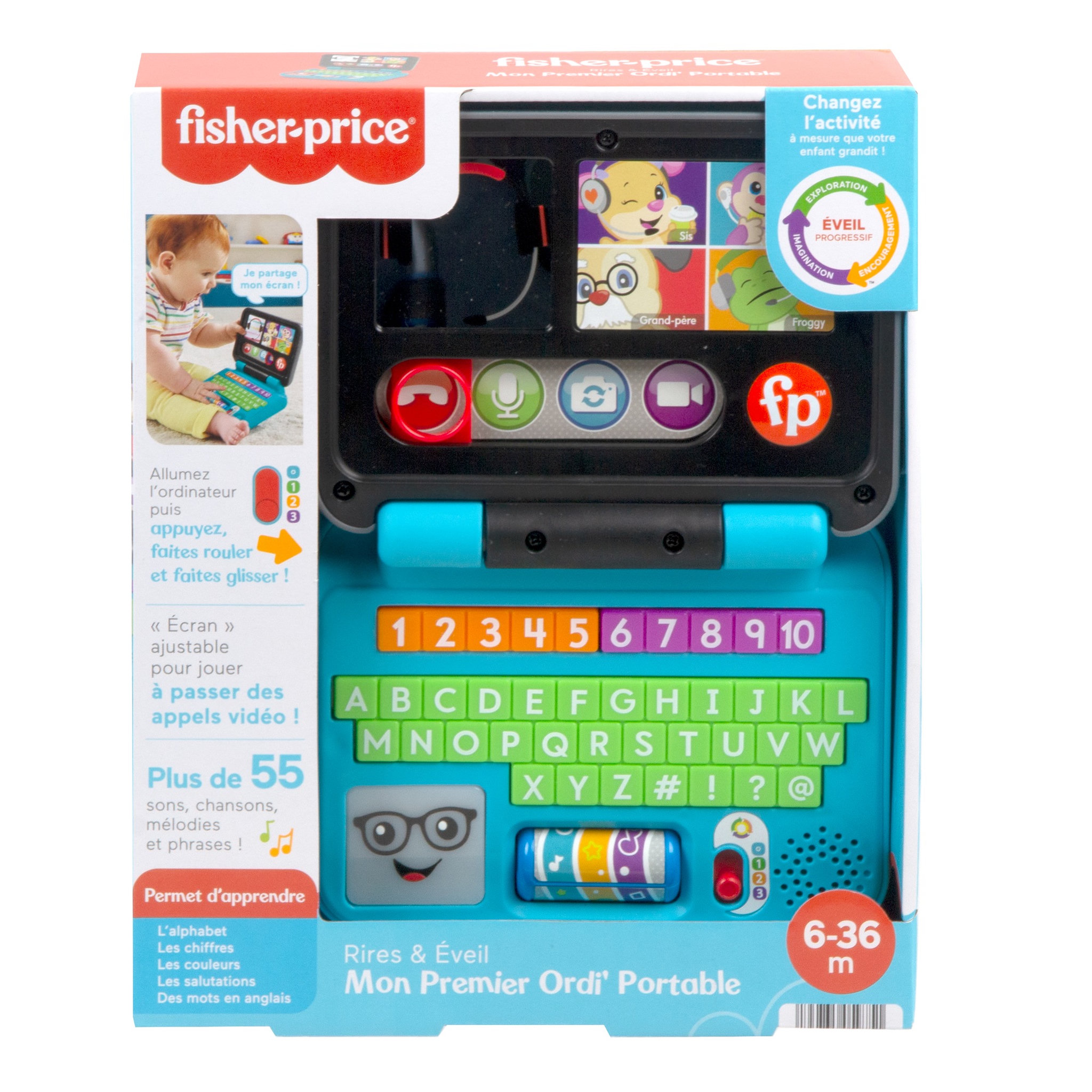Voir la diapositive 1 : Fisher price Mon premier ordi portable 
