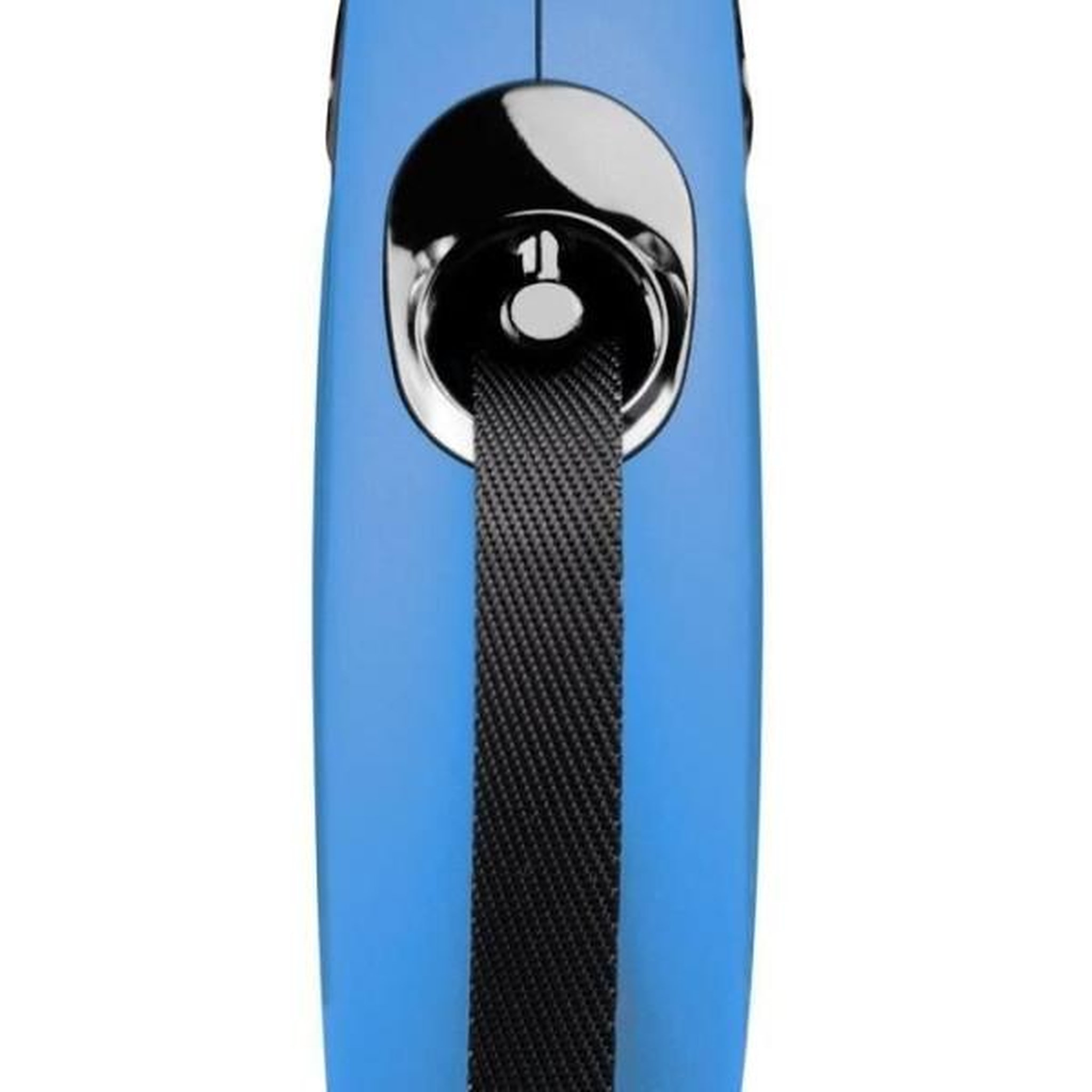 Voir la diapositive 2 : Flexi Laisse enrouleur flexi new classic - taille m - 5m - bleu pour chien jusqu'a 25kg