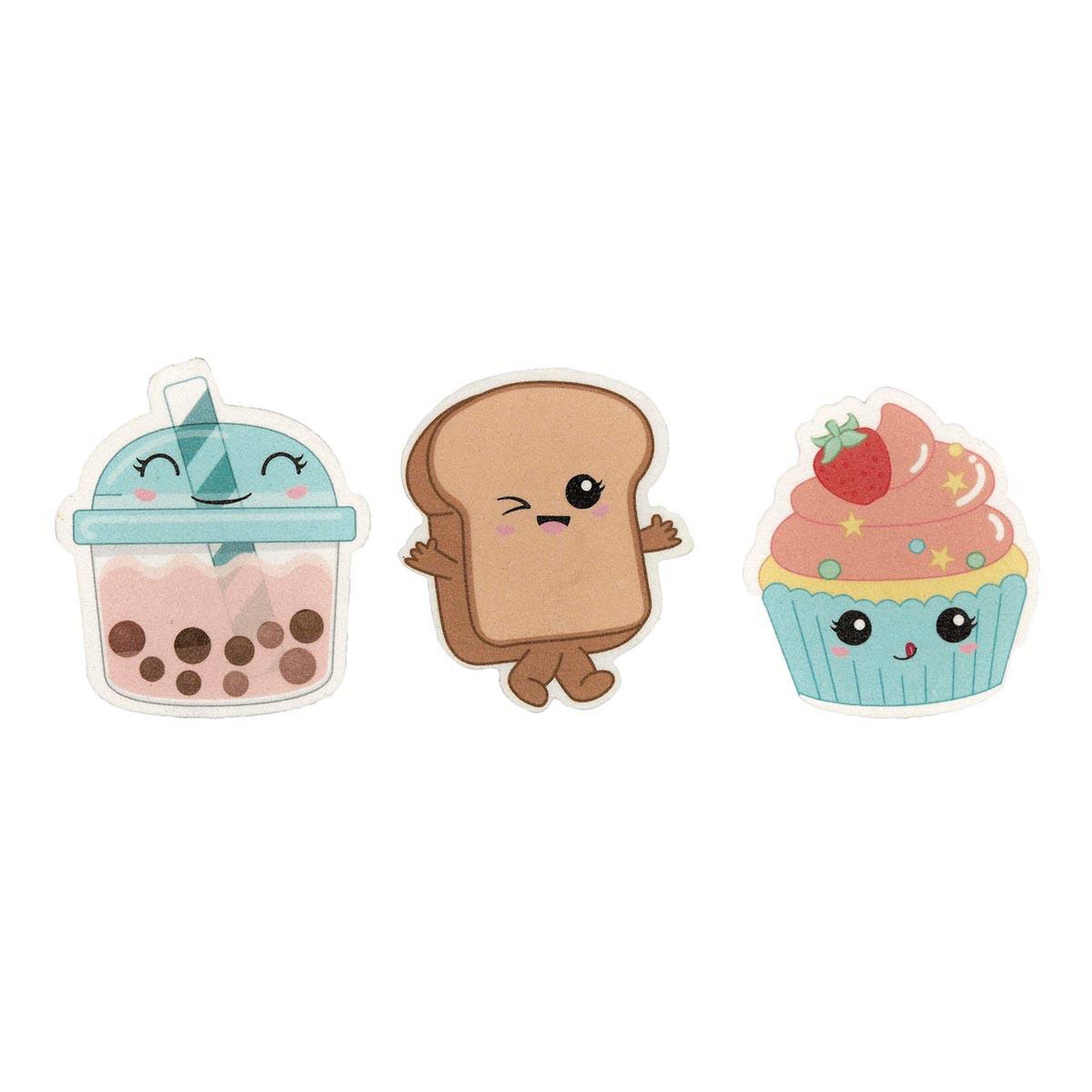 The concept Factory Lot de 3 mini limes à ongles  kawaii  8cm multicolore