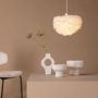 Voir la diapositive 4 : Paris Prix Lampe Suspension en plume  Nicola  35cm Blanc