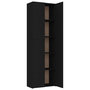 Voir la diapositive 5 : VIDAXL Armoire de bureau Noir 60x32x190 cm Bois d'ingenierie