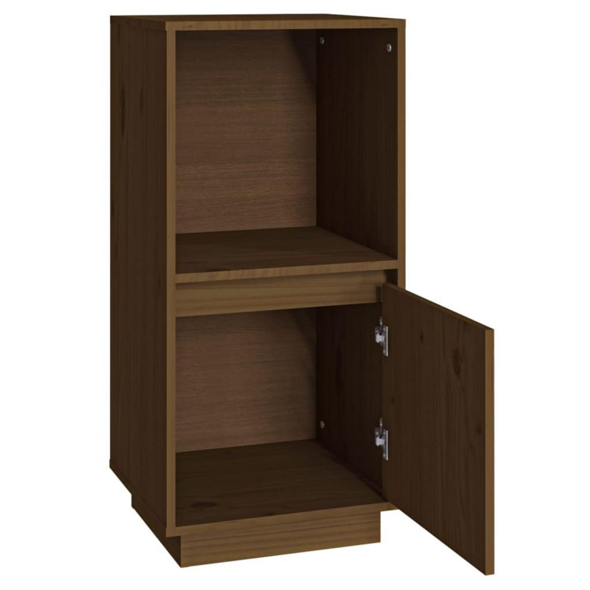 VIDAXL Buffet marron miel 38x35x80 cm bois massif de pin