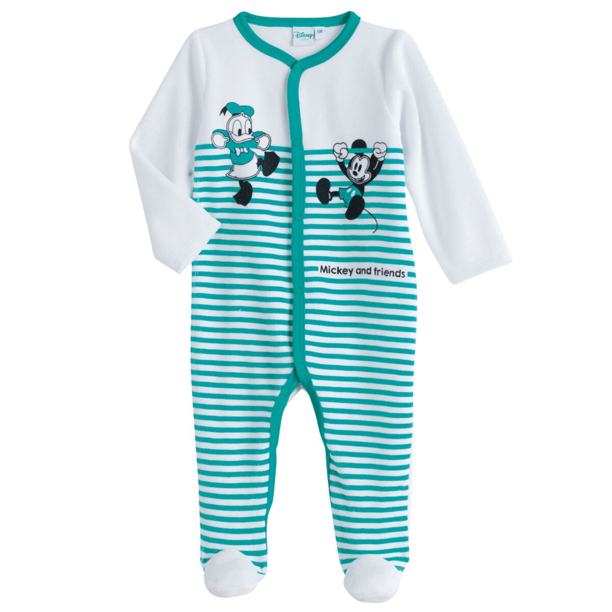 INEXTENSO Pyjama velours Mickey et Donald bébé garçon