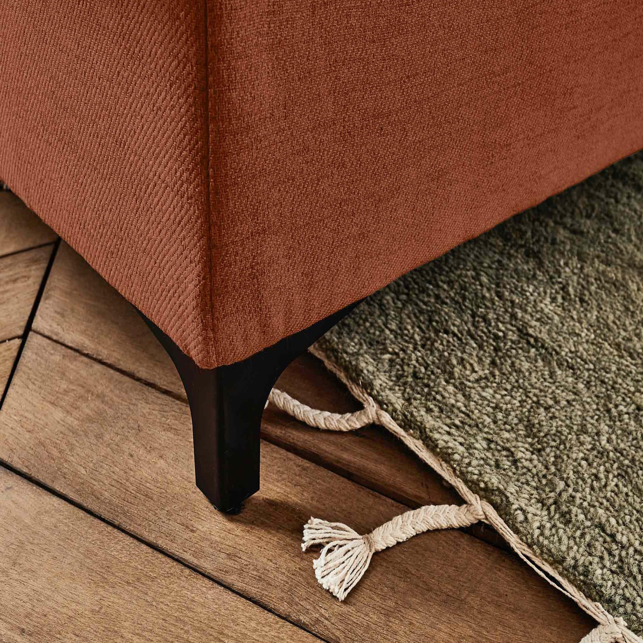 Voir la diapositive 5 : LISA DESIGN Olinda - canapé d'angle gauche - 5 places - convertible avec coffre et têtières réglables - en tissu