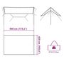 Voir la diapositive 6 : VIDAXL Bache de camping bleu 420x440 cm impermeable