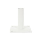 CENTRALE BRICO Platine BLANCHE pour poteau rond de portillon grillagé